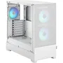 Fractal Design FD-C-POR1A-01 Boîtier PC ATX Pop Air RGB Blanc avec vitre teintée, 3 ventilateurs RGB, contrôleur, compatible USB-C, maillage frontal