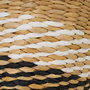 Lot de paniers Blanc Noir Naturel Papier Fibre (2 Unités)