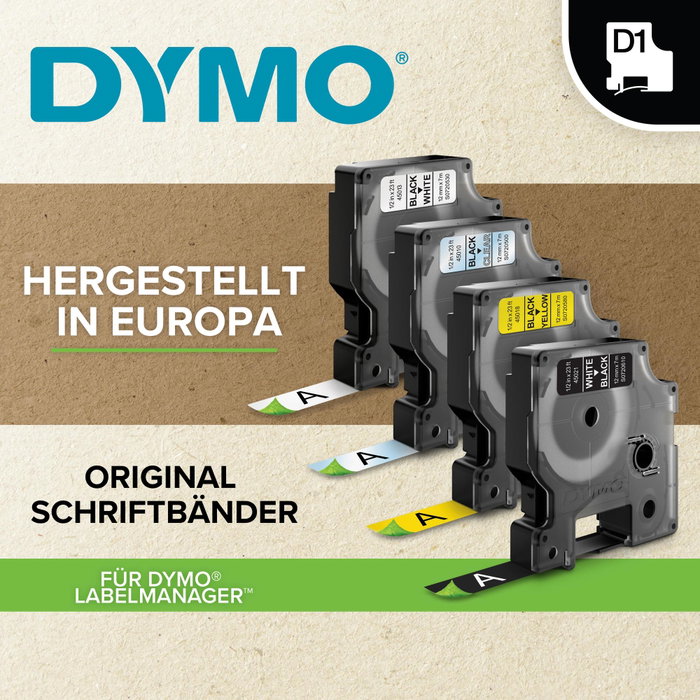 Dymo Schriftband 16957 Noir et Blanc (S0718040)