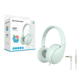 Conceptronic Parris04 Casque Enfant Filaire avec Micro Jack 3.5 mm Gris