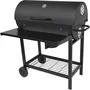 Fieldmann FZG 1007 Barbecue au charbon de bois avec thermomètre, grilles mobiles et couvercle robuste - Surface de cuisson 71 x 38 cm