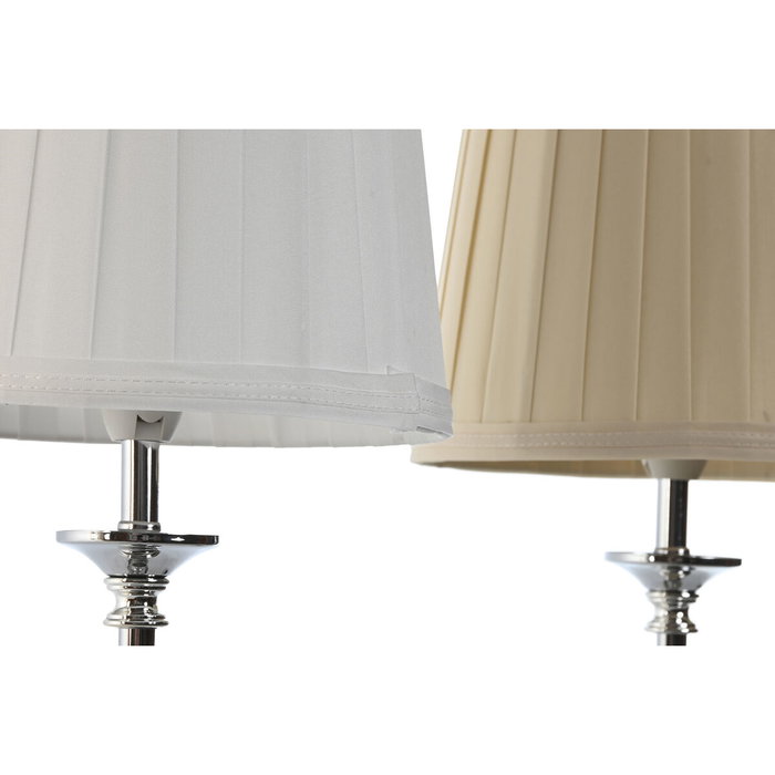 Lampe de bureau Home ESPRIT Blanc Beige Métal 25 W 220 V 20 x 20 x 46 cm (2 Unités) Lampe de bureau Home ESPRIT Blanc Beige Métal 25 W 220 V 20 x 20 x 46 cm (2 Unités)