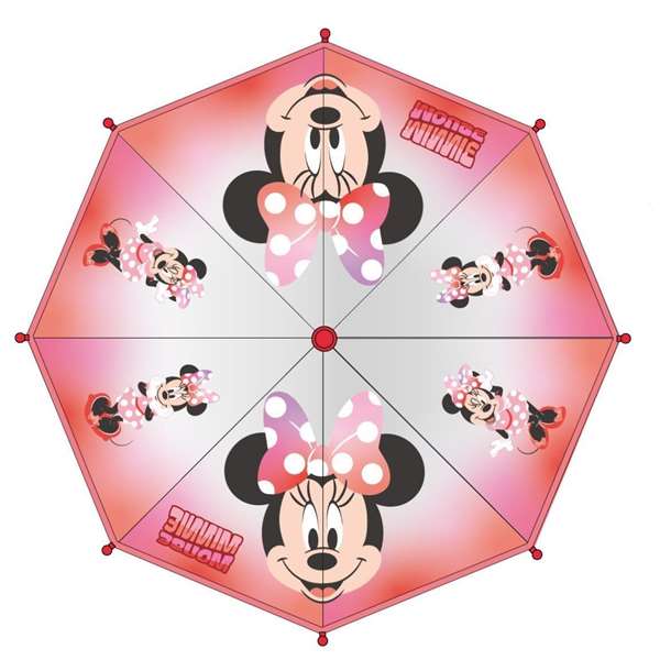Cerdá Parapluie manuel bulle Minnie 45 cm - Pour enfants (à partir de 3 ans) - Modèle rouge