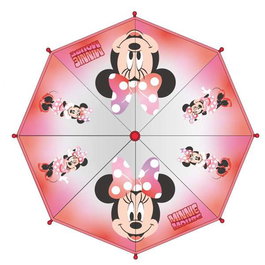 Cerdá Parapluie manuel bulle Minnie 45 cm - Pour enfants (à partir de 3 ans) - Modèle rouge