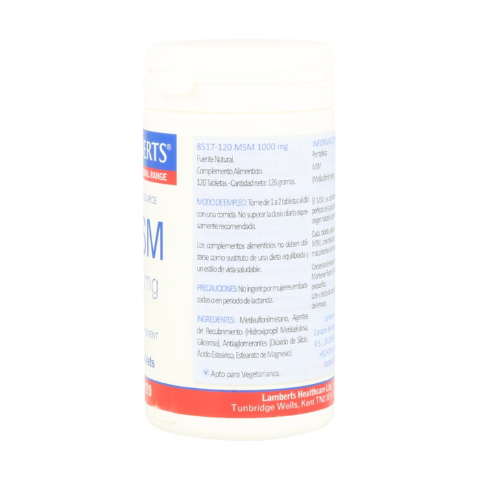 LAMBERTS MSM 1000 mg 120 comprimés