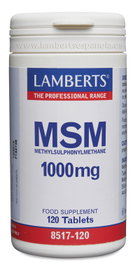 LAMBERTS MSM 1000 mg, 120 tablettes