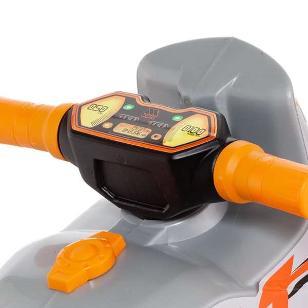 Molto - Trotteur moto argenté pour enfant - Jouet moto d'équilibre en plastique - 27x11x37 cm