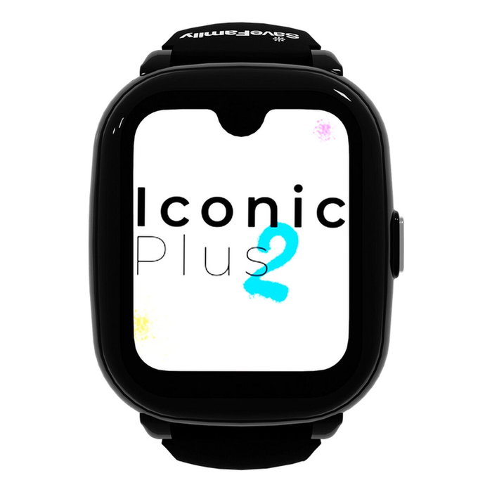 Montre intelligente Save Family ICONIC2 BLACK 40 mm 1,44” Noir
