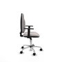 PIQUERAS Y CRESPO Chaise de bureau Algarra, simili cuir blanc, base chromée