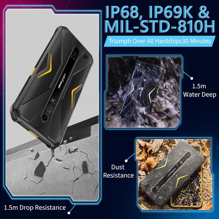 Smartphone Ulefone ARMOR 33 12 GB RAM 512 GB Noir