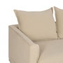 BigBuy Home Canapé trois places Beige 220 x 95 x 90 cm