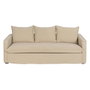 BigBuy Home Canapé trois places Beige 220 x 95 x 90 cm