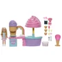 Mattel Barbie Club Chelsea Boutique de glaces avec poupée et pâte à modeler
