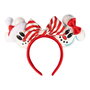 Loungefly Diadème Oreilles Mickey et Minnie en Bonhomme de Neige Disney - Accessoire de Tête ou Bijou Fantaisie