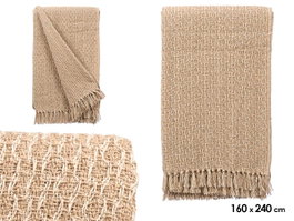 GIFTDECOR Tapis Multiuso Entrelacé Beige 160x240cm