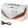 Camry CR 1902 Radio FM Bluetooth portable blanche avec charge USB-C, 16 x 7 x 10,5 cm