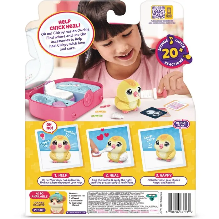 Little Live Pets Kit vétérinaire - Poussin Ouchies