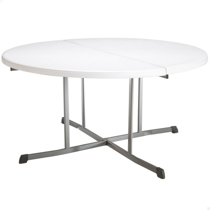 Table d'appoint Lifetime Blanc 152 x 75,5 x 152 cm Acier Plastique Table d'appoint Lifetime Blanc 152 x 75,5 x 152 cm Acier Plastique