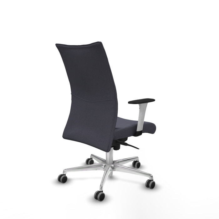 Piqueras Y Crespo Silla Albacete confidente, Gris oscuro, mécanisme Sincro, base aluminium Piqueras Y Crespo Silla Albacete confidente, Gris oscuro, mécanisme Sincro, base aluminium