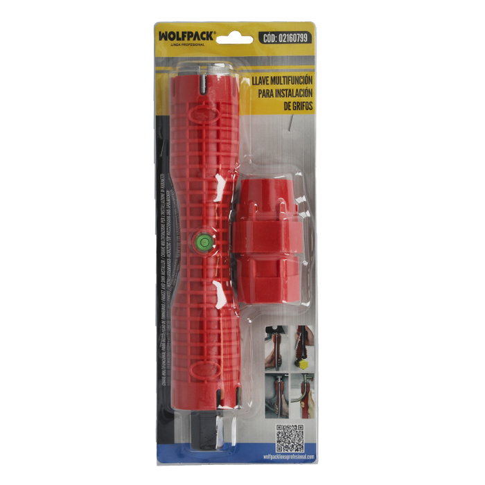 WOLFPACK LINEA PROFESIONAL Clé multifonction pour robinetterie avec adaptateurs et extracteur WOLFPACK LINEA PROFESIONAL Clé multifonction pour robinetterie avec adaptateurs et extracteur
