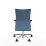 Piqueras Y Crespo Silla Albacete Confidente Bleu ciel avec Mécanisme Synchrone et Base Aluminium