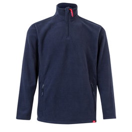 VELILLA Pull polaire en microfibre bleu marine Taille XXL