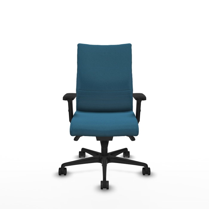 Piqueras Y Crespo Chaise de bureau Albacete confidente, Vert pétrole, Mécanisme Synchrone, Accoudoirs 2D
