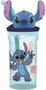 Stor - Verre à décor 3D Stitch Flowers 360 ml - Motifs assortis aléatoires