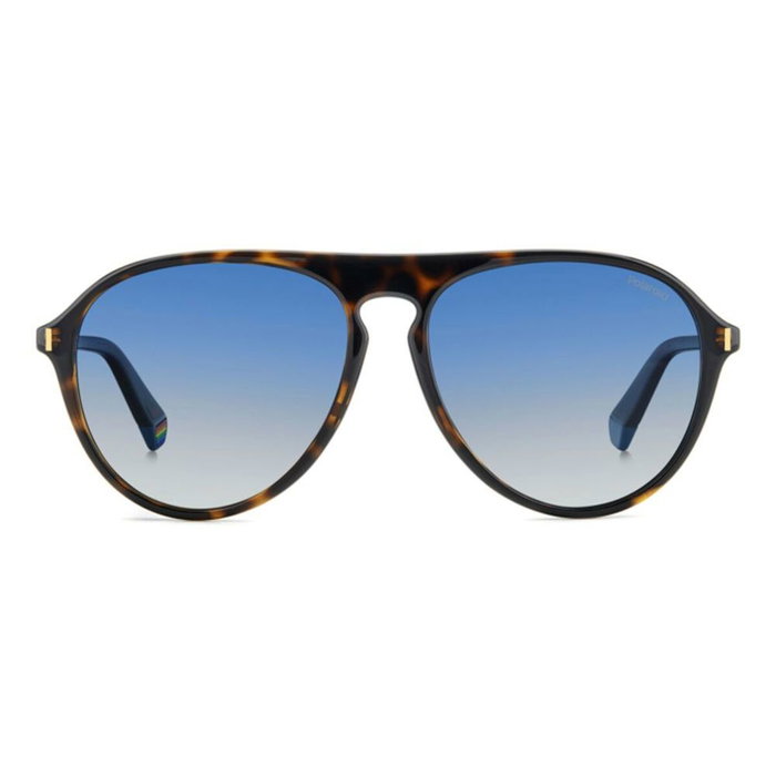 Polaroid PLD-6225-S-57086Z7 Lunettes de soleil homme bleu et marron