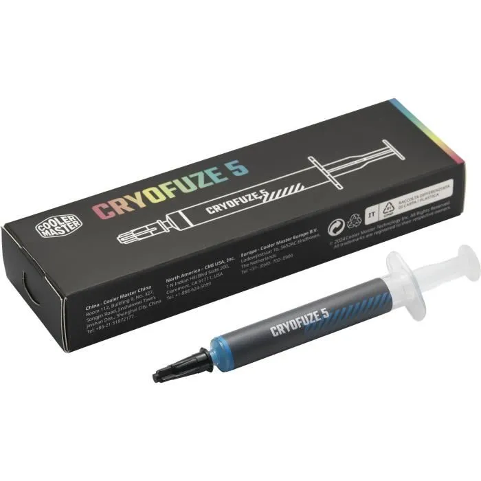 Cooler Master Pâte Thermique Cryofuze 5 Blue MGY-ADSB-N03G-R1 Haute Performance pour Processeur et GPU