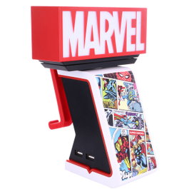 EXQUISITE GAMING - Support de charge figurine Marvel Cable Guy Ikon 20 cm, 2 ports USB rapides, lumière LED, pour PS5, Xbox Series X/S, téléphones