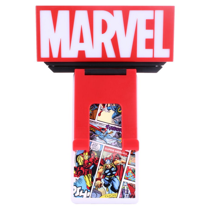 EXQUISITE GAMING - Support de charge figurine Marvel Cable Guy Ikon 20 cm, 2 ports USB rapides, lumière LED, pour PS5, Xbox Series X/S, téléphones