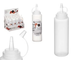 KINVARA Lot de 48 Bouteilles en Plastique pour Sauce 200 ml