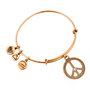 Alex And Ani Bracelet Symbole Paix Doré