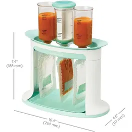 Infantino Squeeze Station - Station de remplissage pour gourdes réutilisables - Compatible purées, compotes, yaourts maison