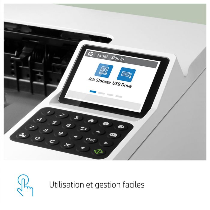 HP LaserJet Enterprise M406dn - Imprimante Laser Monochrome 40 ppm, Impression Recto-Verso Auto, Sécurité Dynamique, Port USB