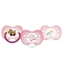 Dodie Lot de 3 Sucettes Anatomiques en Silicone pour Bébés +18 Mois - Téterelle Nervurée, Bouclier en Tritan - Référence du Lot