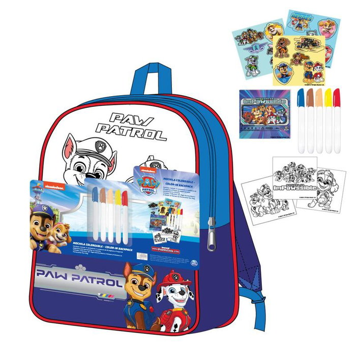 Cerdá Set de sac à dos DIY Patrulla Canina Paw Patrol Bleu