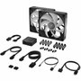 Corsair Kit de démarrage ventilateurs iCUE LINK RX140 RGB Max Dual Fan, 14 cm, Noir