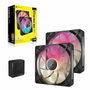 Corsair Kit de démarrage ventilateurs iCUE LINK RX140 RGB Max Dual Fan, 14 cm, Noir