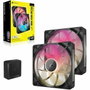 Corsair Kit de démarrage ventilateurs iCUE LINK RX140 RGB Max Dual Fan, 14 cm, Noir