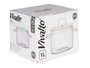 Vivalto Olla en verre borosilicate 1000 ml transparente 13x14x19 cm (Set de 6)