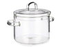 Vivalto Olla en verre borosilicate 1000 ml transparente 13x14x19 cm (Set de 6)