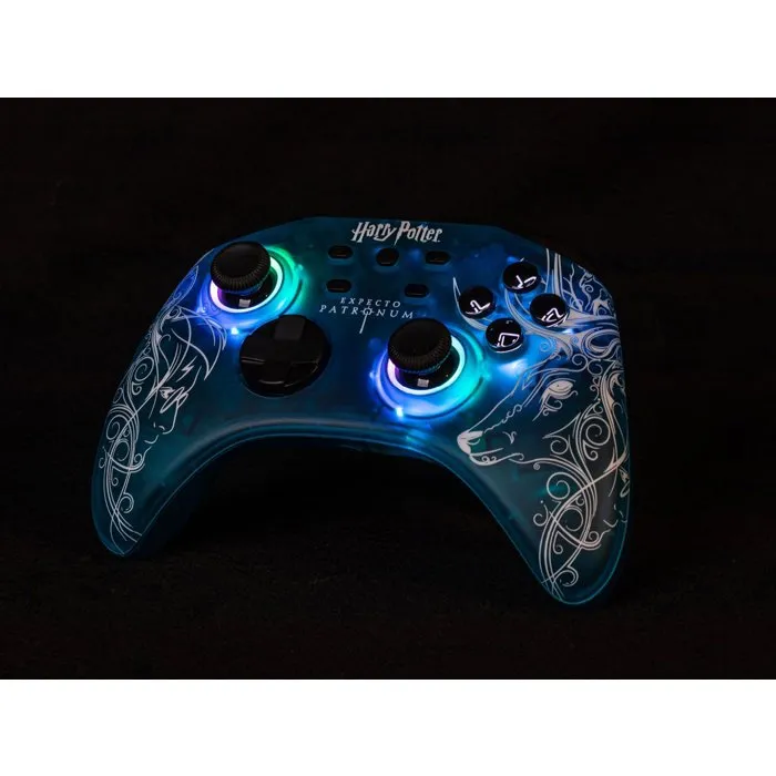 Freaks And Geeks Manette sans fil Patronus pour Switch 1&2 et PC - RGB Translucide