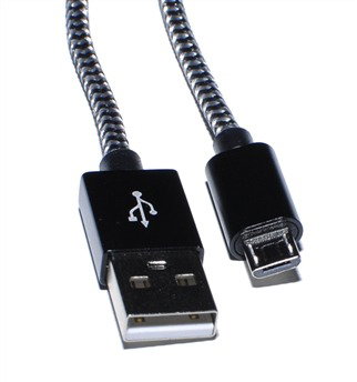 Elbe Câble USB Micro USB CA-118-MICRO 1 mètre Haute Vitesse de Charge et Transfert de Données jusqu'à 480Mbps Compatible QC 2A
