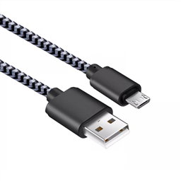 Elbe Câble USB Micro USB CA-118-MICRO 1 mètre Haute Vitesse de Charge et Transfert de Données jusqu'à 480Mbps Compatible QC 2A