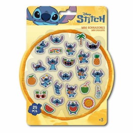 Cerdá Pack de 25 Gommes Stitch Multicolores