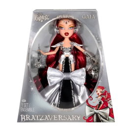 MGA Poupée Gaia Bratzaversary 2026 - 25ème Anniversaire - Figurine de mode chrome et cheveux rouges - Collection - CE