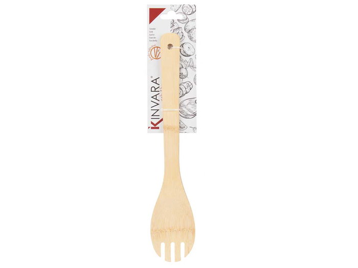 KINVARA Fourchette Bambou Cuisine Marron (Lot de 24)