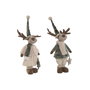 Décorations de Noël Home ESPRIT Vert Beige Renne 29 x 16 x 60 cm (2 Unités)